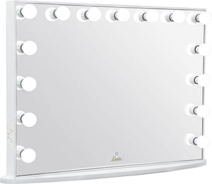 Glamster LED Makeup Mirror - White - Glamour Makeup Mirrors 