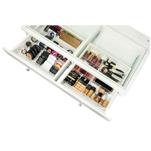 Glamster Vanity Makeup Table - Black - Glamour Makeup Mirrors