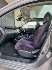 Sheepskin Car Seat Cover fitted on a vehicle