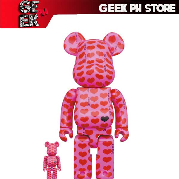 Medicom BE@RBRICK Pink Heart 100% & 400% sold by Geek PH Store