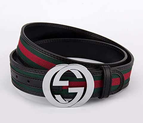 gucci belt with stripes