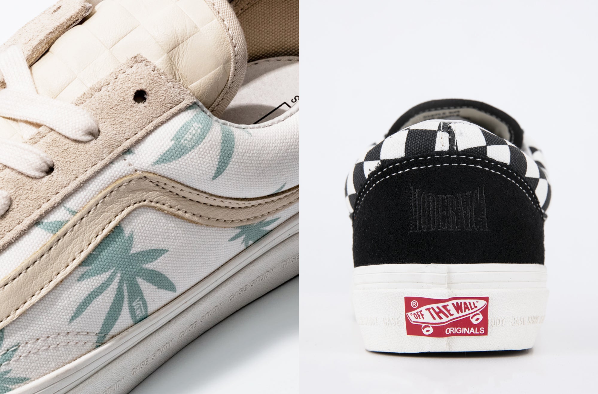 vans style 36 modernica light blue repeat palm leaf