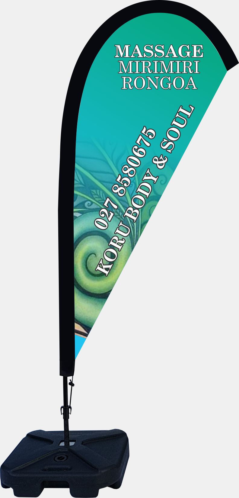 small custom flags for advertising massage and gym flag in New Zealand