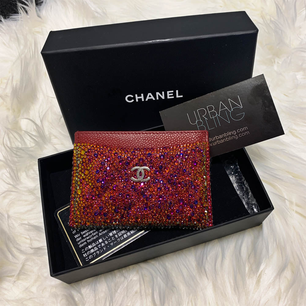 Pink White Filigree Long Chanel Wallet – Urban Bling