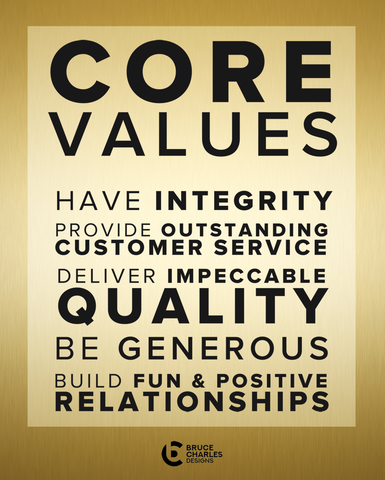 Core Values at Bruce Charles Designs