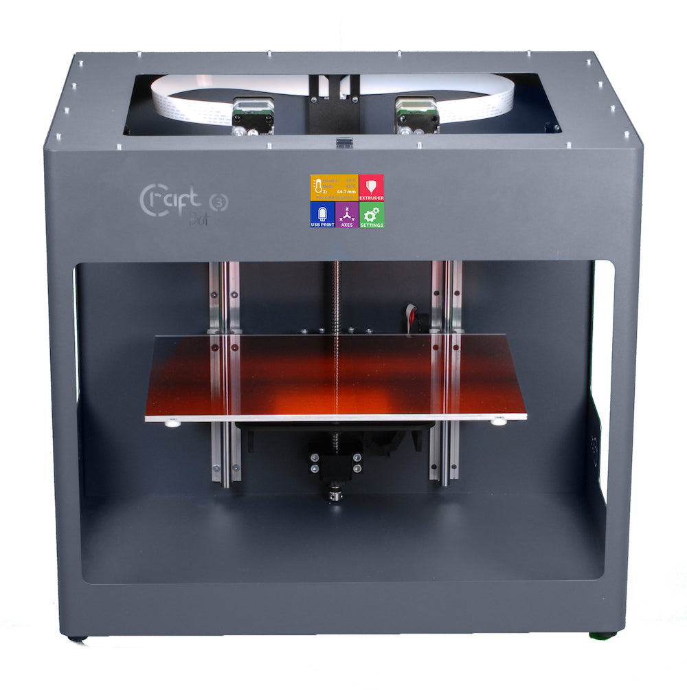 CraftBot 3 3D Printer PRINTING AREA - 3D Printers Depot