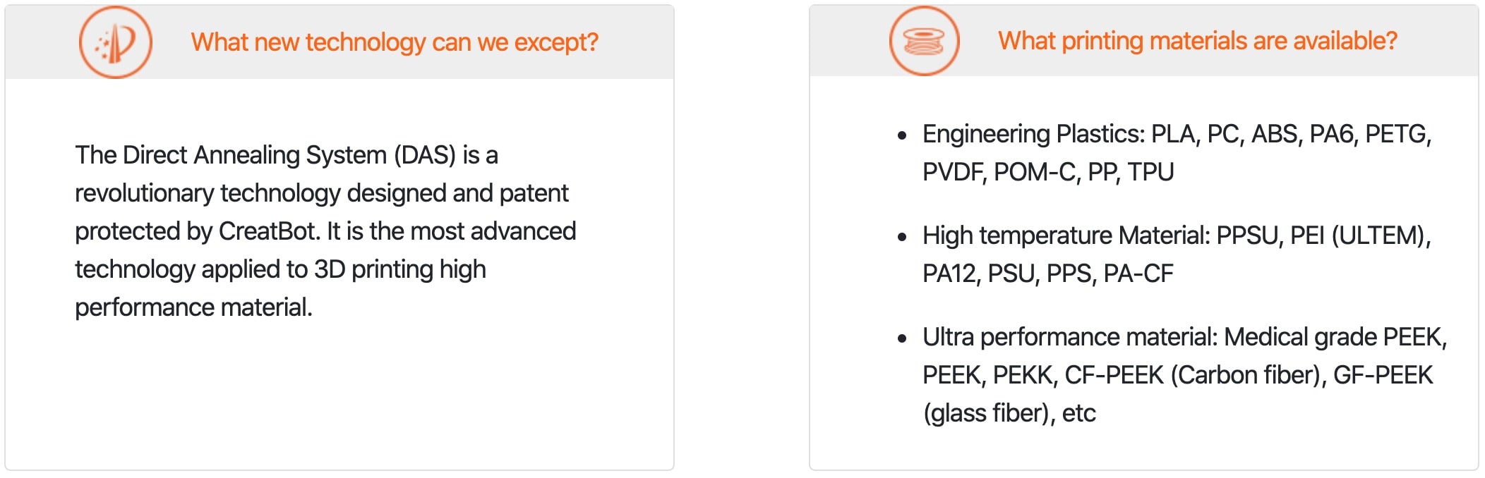 CreatBot PEEK-300 Ultra High-Temperature PEEK ULTEM 3D Printer Description 3