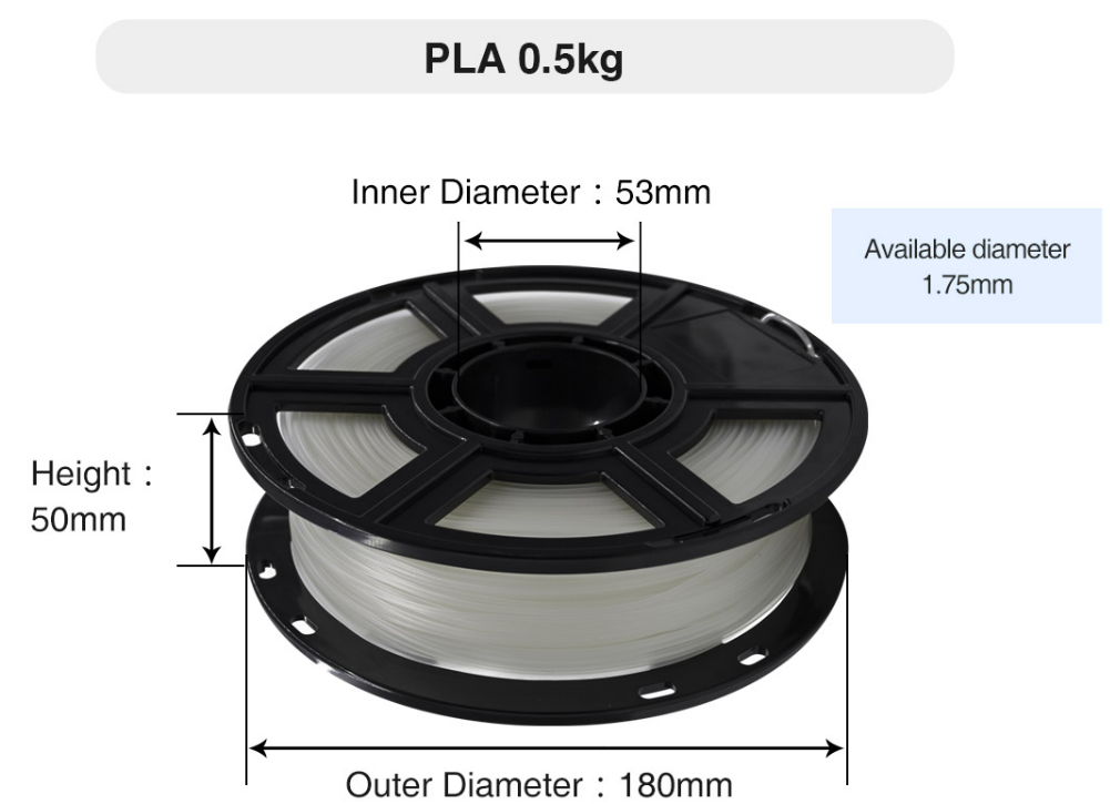 Flashforge-PLA-Filament-1.75mm-0.5kg-Spool