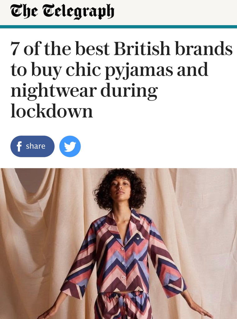 The Telegraph chooses Look & Cover as one the best British PJ brands