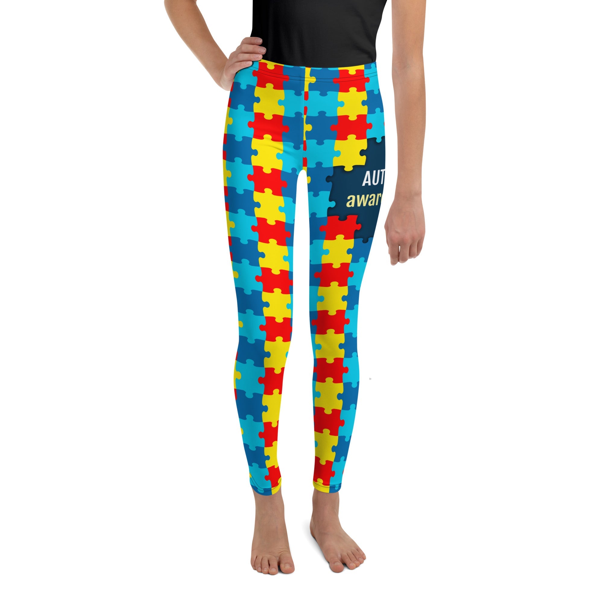 Image of Autism Awareness Youth Leggings