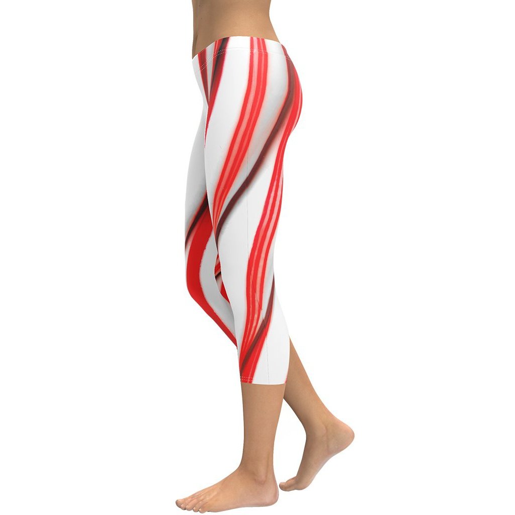 Red Striped Leggings, Candy Cane Leggings, Stripe Stretch Pants, Teen  Leggings, Plus Size Leggings -  Canada