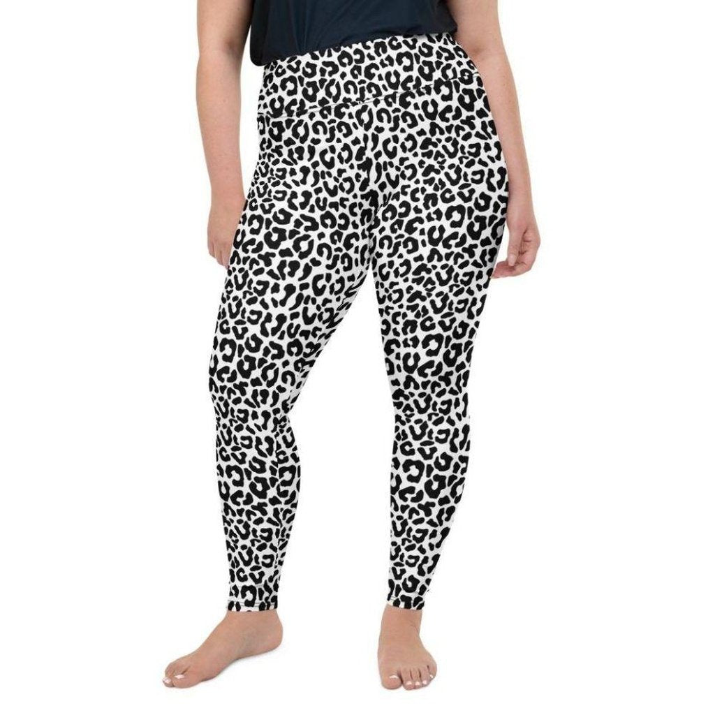 Purple Leopard Print Plus Size Leggings