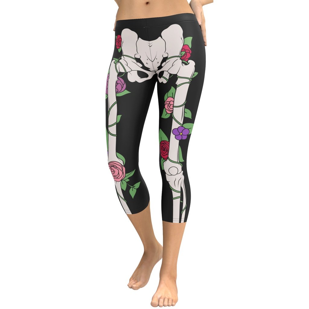 Skeleton Yoga Leggings: Women's Halloween Outfits