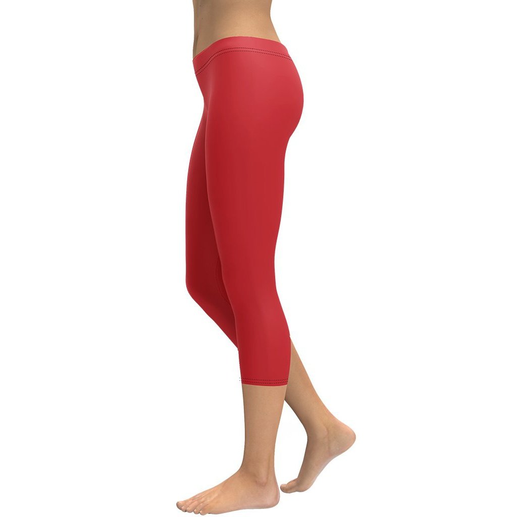 Crimson Red Yoga Leggings  Plus size leggings, Leggings kids, Yoga leggings