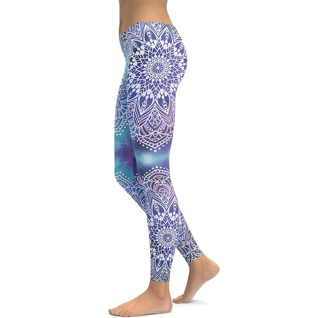 Glitter Print Marble Leggings