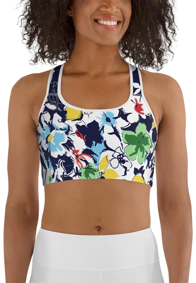 Flower Power Sports Bra