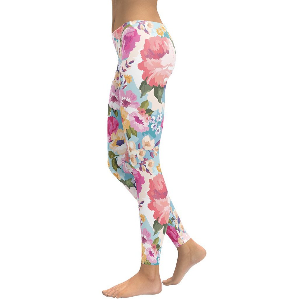 Vibrant and Pretty Floral Printed Leggings