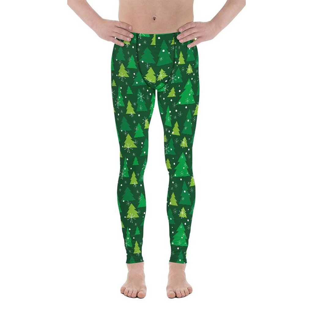 Men's Full Length Leggings Forest Green