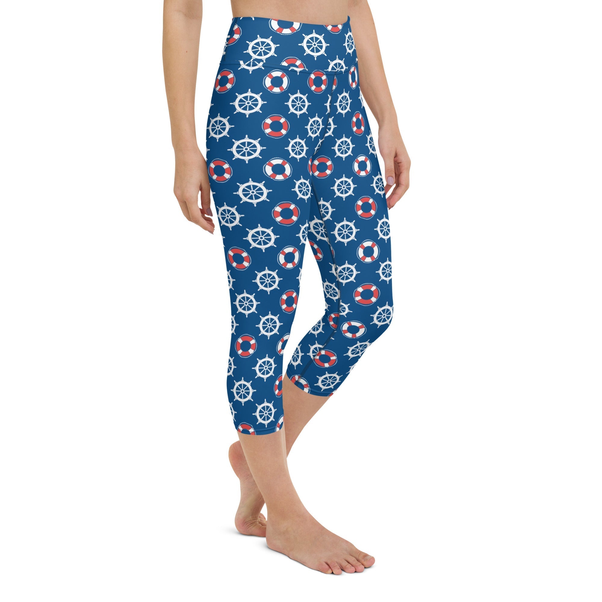 Nautical Yoga Capris