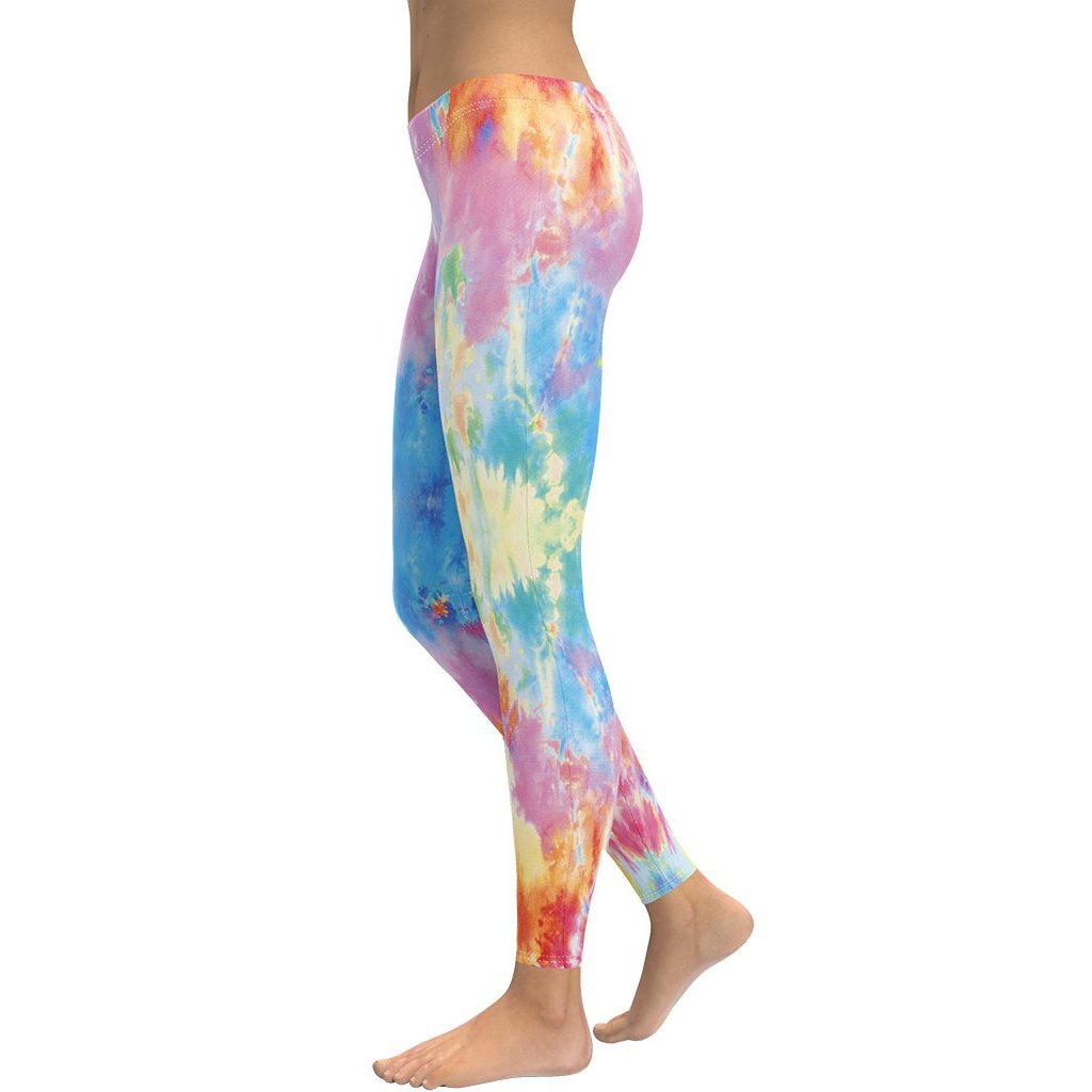 Image of Pastel Tie Dye Leggings