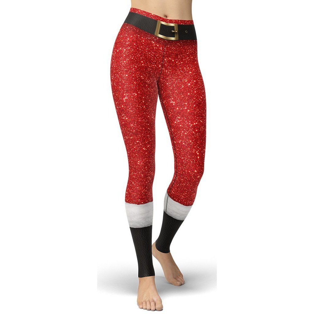 SpuunaW Christmas Lights Outdoor Crossover Flare Leggings Ladies