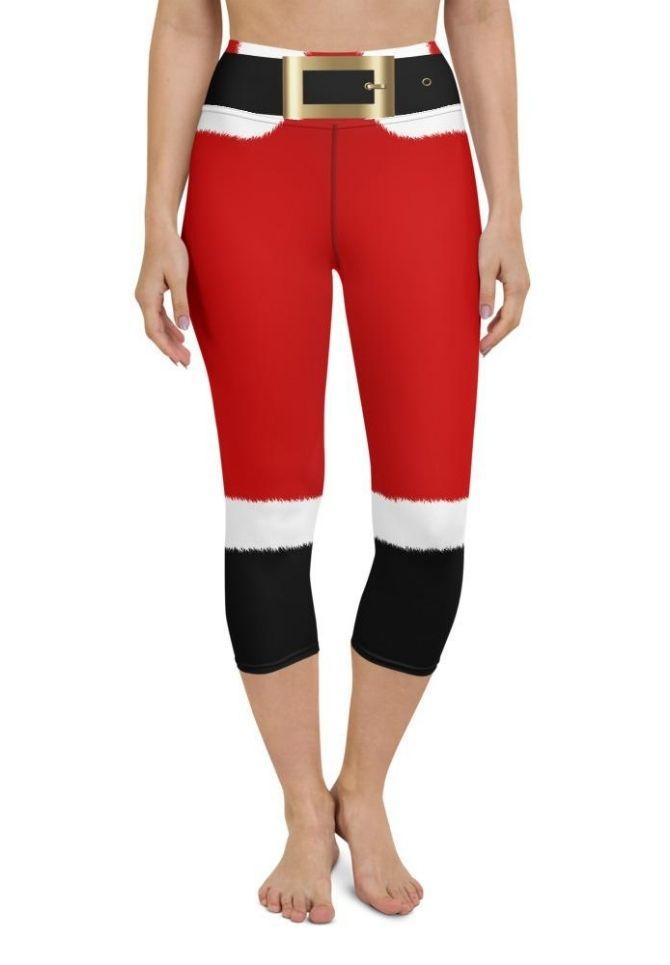 She Is Women's Capri Leggings (Red) – Mscaldwelldesigns