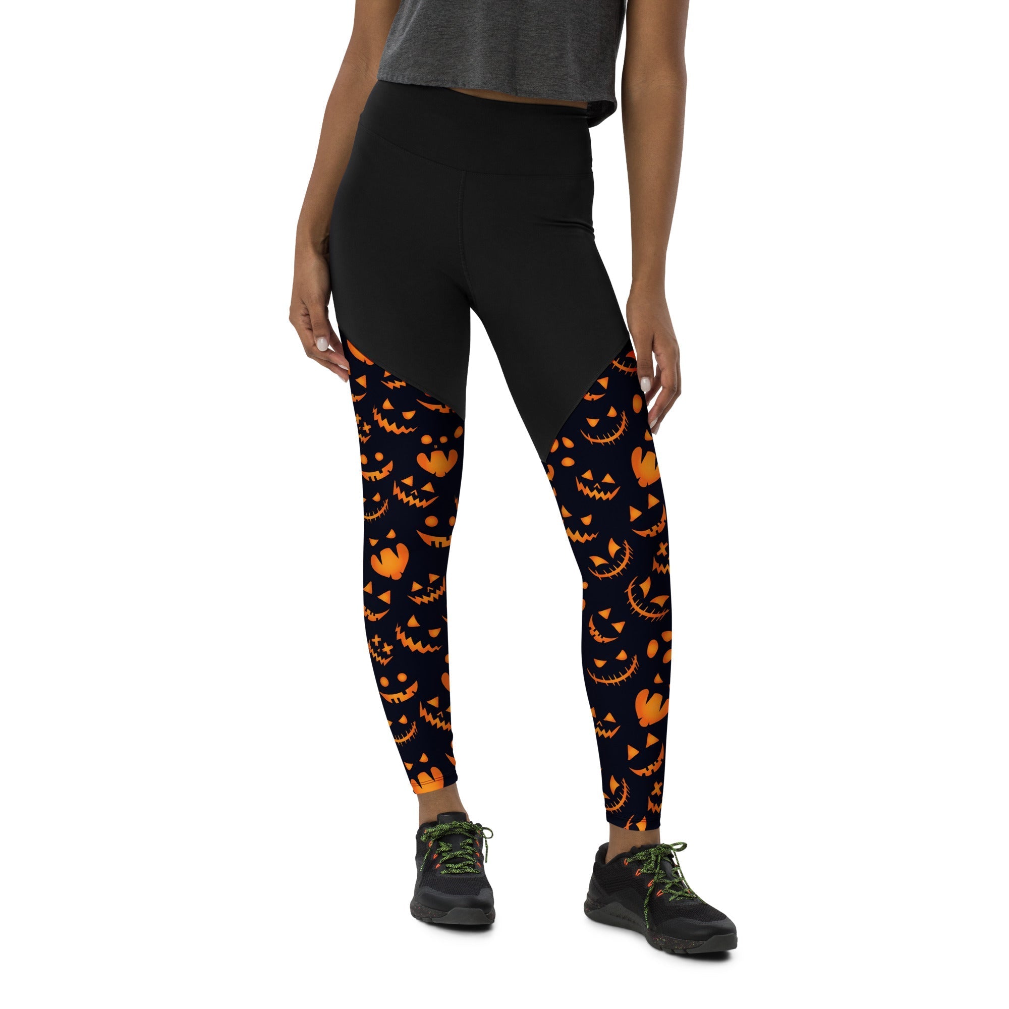 Boo Halloween Ghost Compression Leggings: Women's Halloween