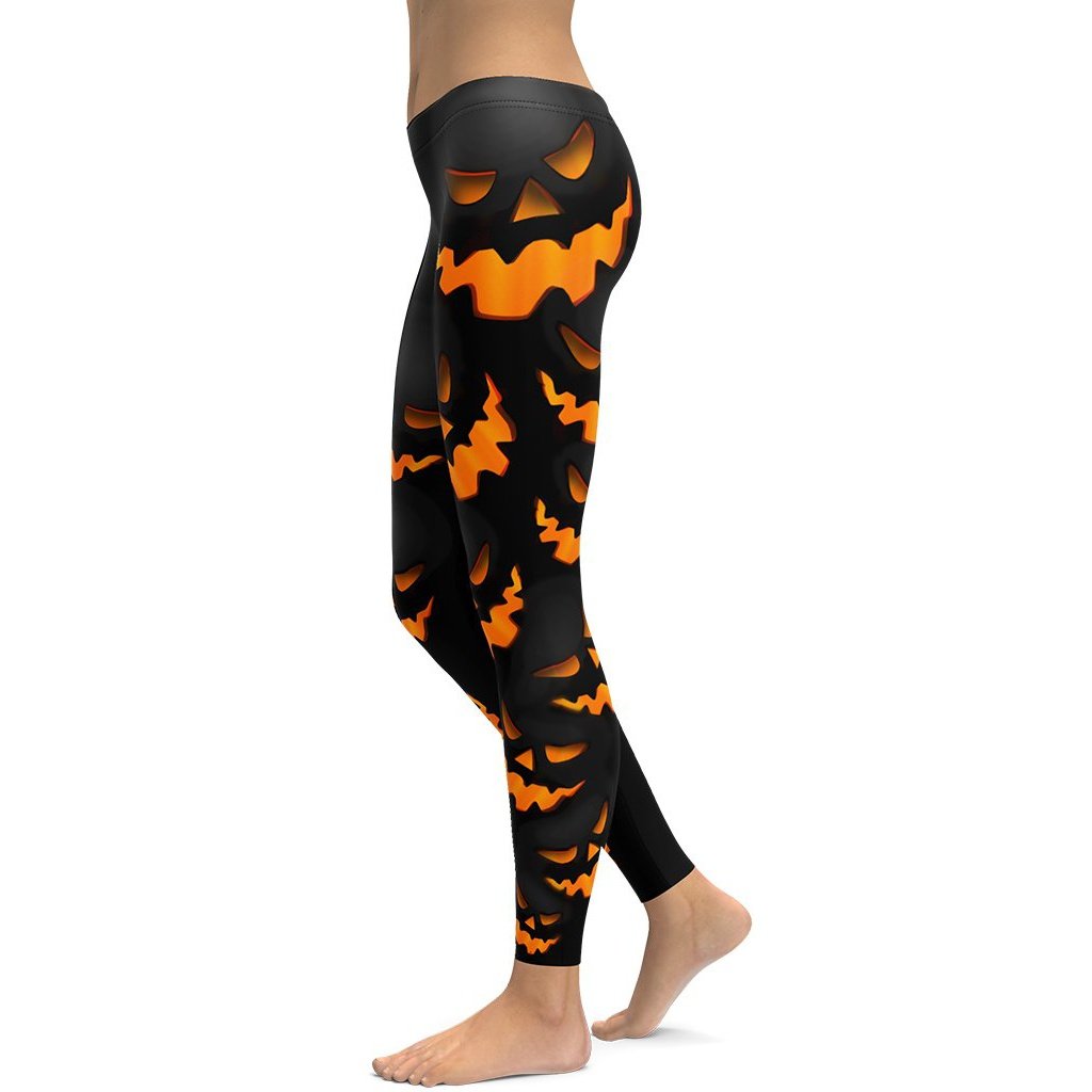 Halloween Pumpkin Sports Bra