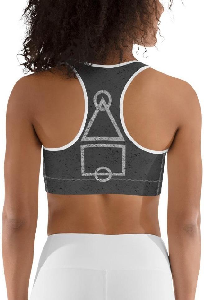 Sparkle Fishnet Sports Bra