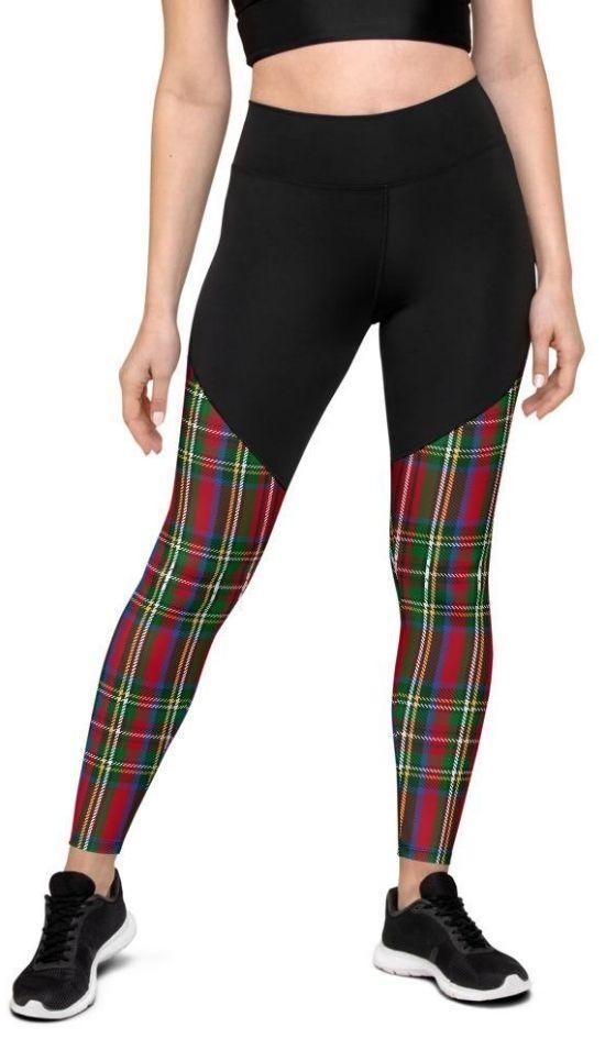Christmas Tree Compression Leggings: Women's Christmas Outfits