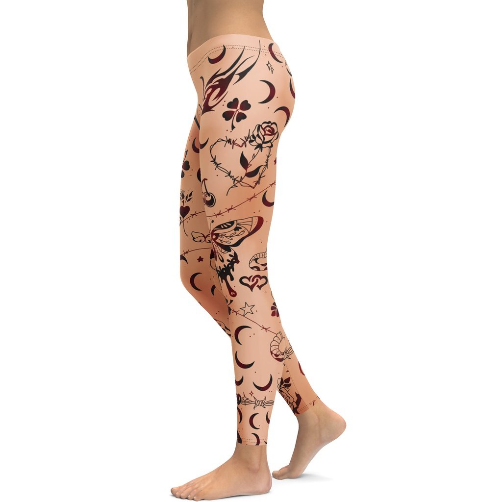 Fake Tattoo Leggings 