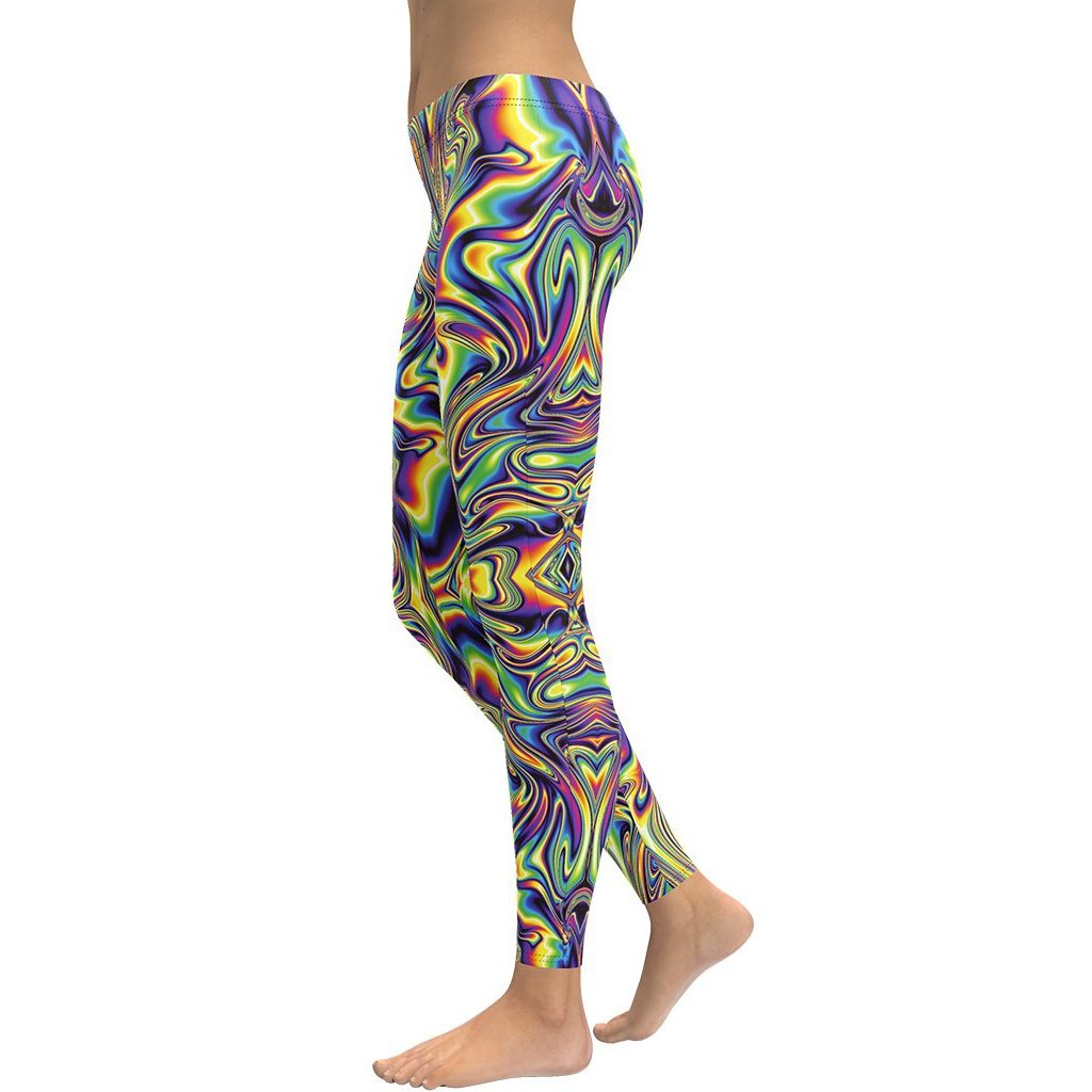Image of Vibrant Psychedelic Leggings
