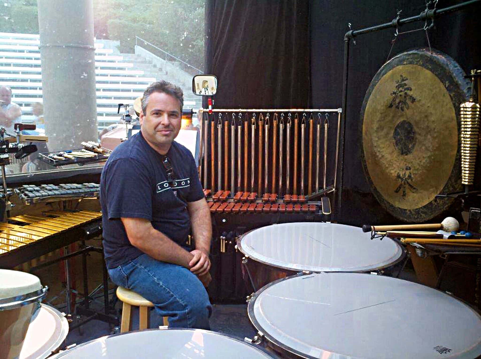 David Thalmann’s setup for Joseph and the Amazing Technicolor Dreamcoat at the Murray Arts Guild - Murray Park Amphitheater, in Murray, Utah.