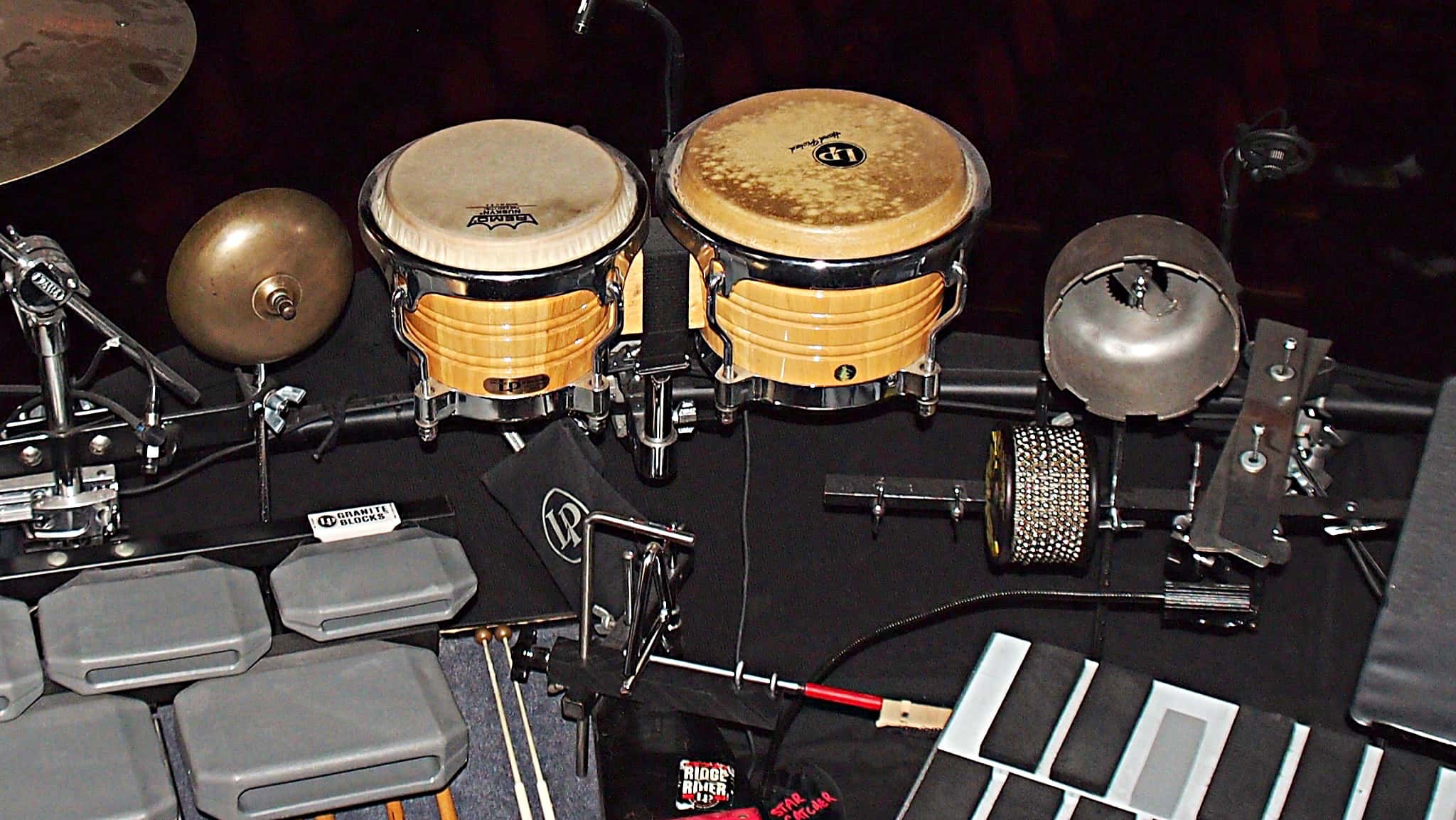 Deane Prouty's setup for the Broadway production of Peter and the Starcatcher at the Brooks Atkinson Theatre.