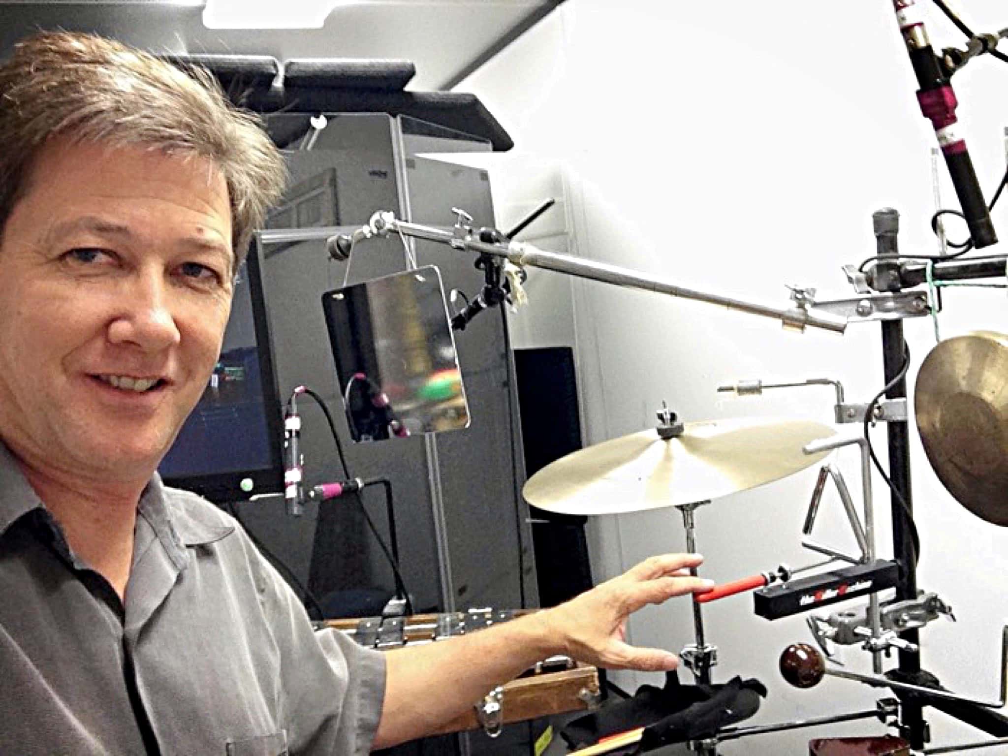 Brian Kilgore's percussion setup for the International Tour of Pippin at the Hollywood Pantages Theatre in Hollywood, California.