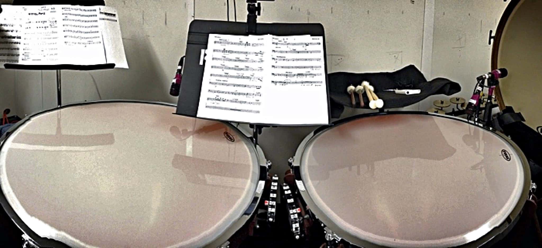 Brian Kilgore's percussion setup for the International Tour of Pippin at the Hollywood Pantages Theatre in Hollywood, California.