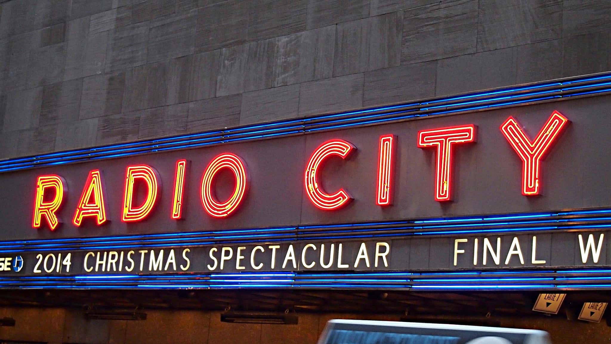 Mario DeCiutiis, Dave Roth, and Matt Beaumont’s percussion setup for the Radio City Christmas Spectacular in New York City.