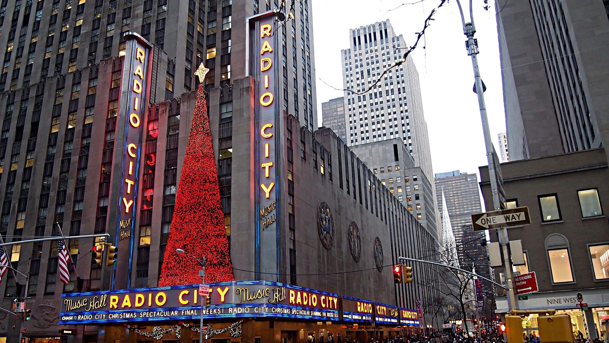 Mario DeCiutiis, Dave Roth, and Matt Beaumont’s percussion setup for the Radio City Christmas Spectacular in New York City.