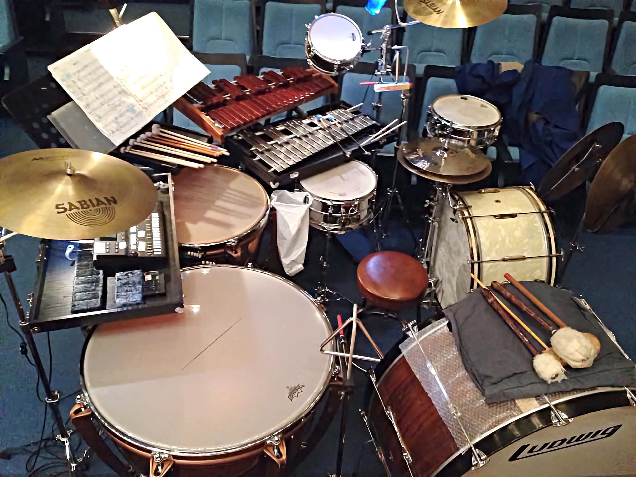 Mio Chang's setup for La Boheme at the Hamming Theater in Tokyo, Japan.