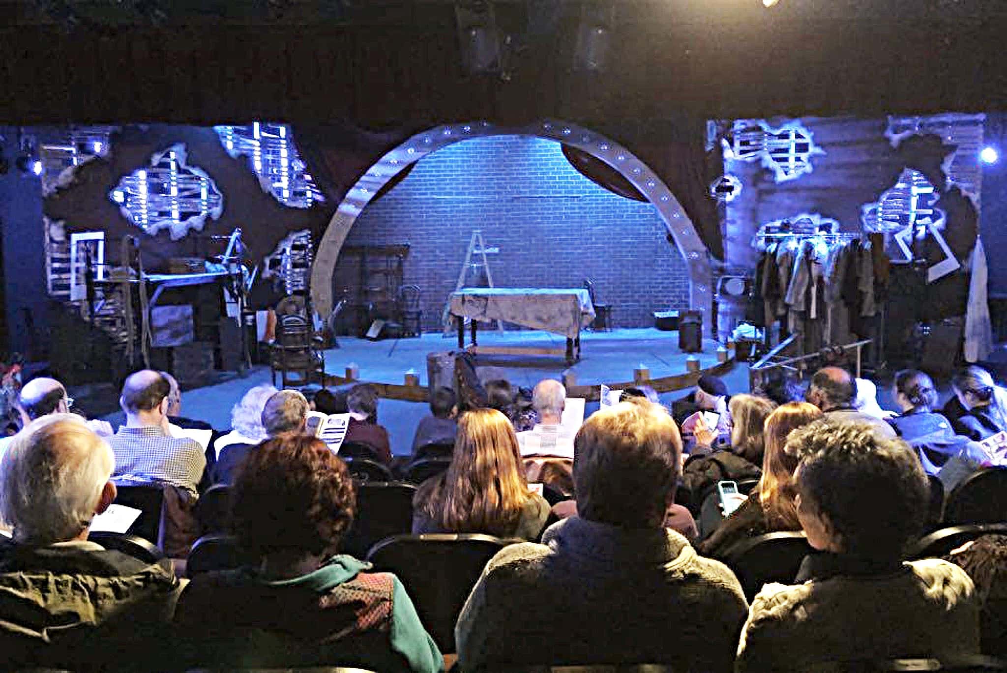 Greg Hersey's setup for Godspell at the Players by the Sea Theatre in Jacksonville Beach, Florida.