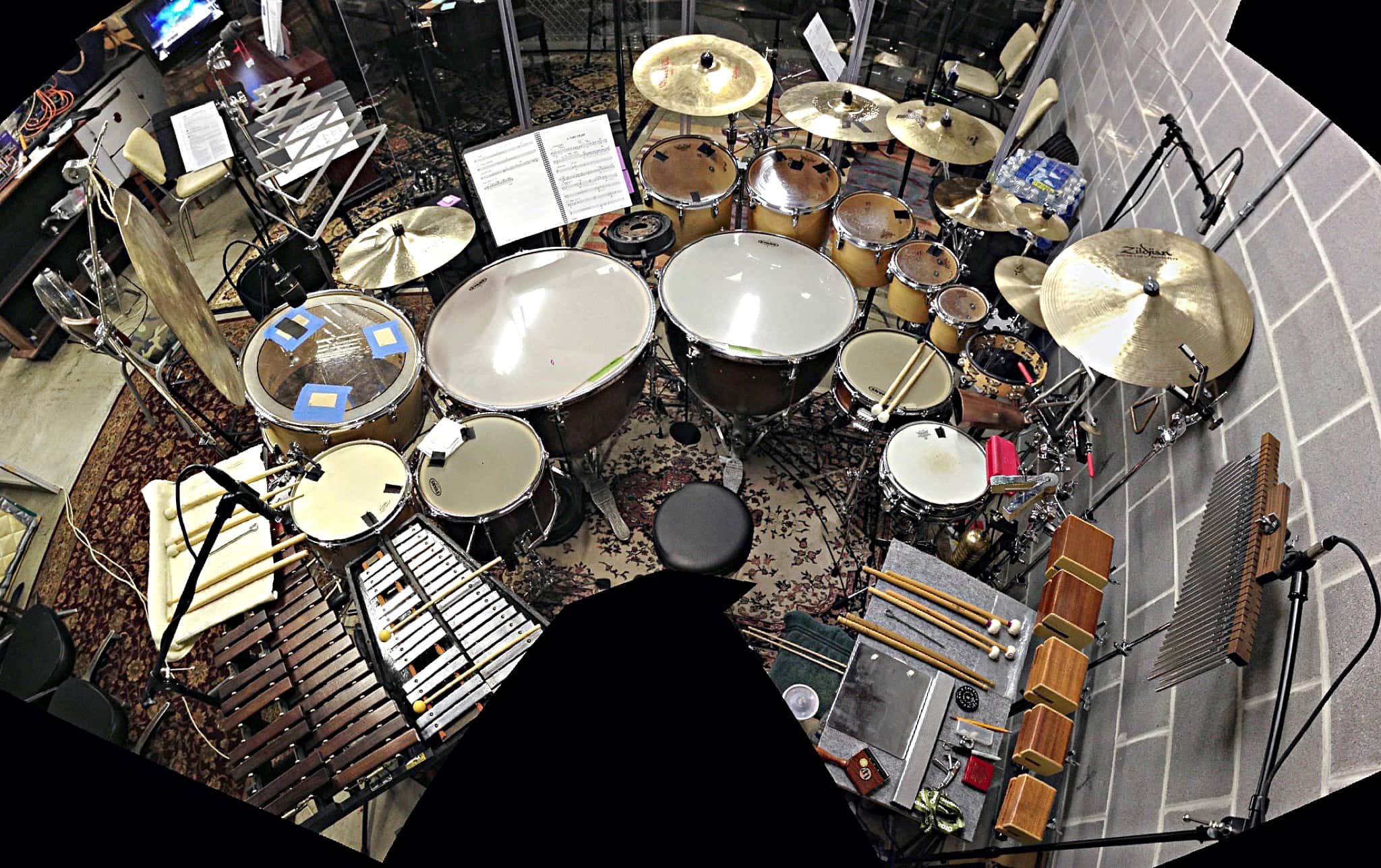 Jason Degenhardt's setup for Les Miserables at the Topeka Civic Theatre in Topeka, Kansas.