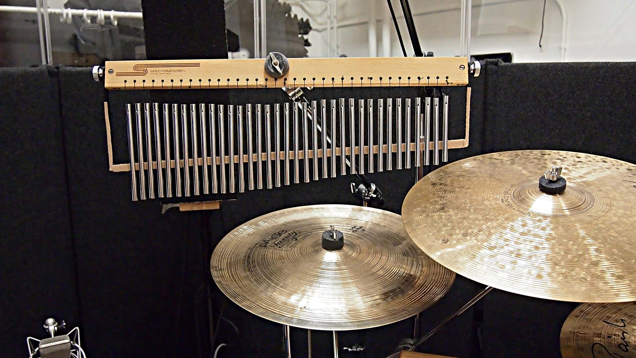 Andy Blanco’s percussion setup for the Broadway production of An American in Paris at The Palace Theatre in New York City.