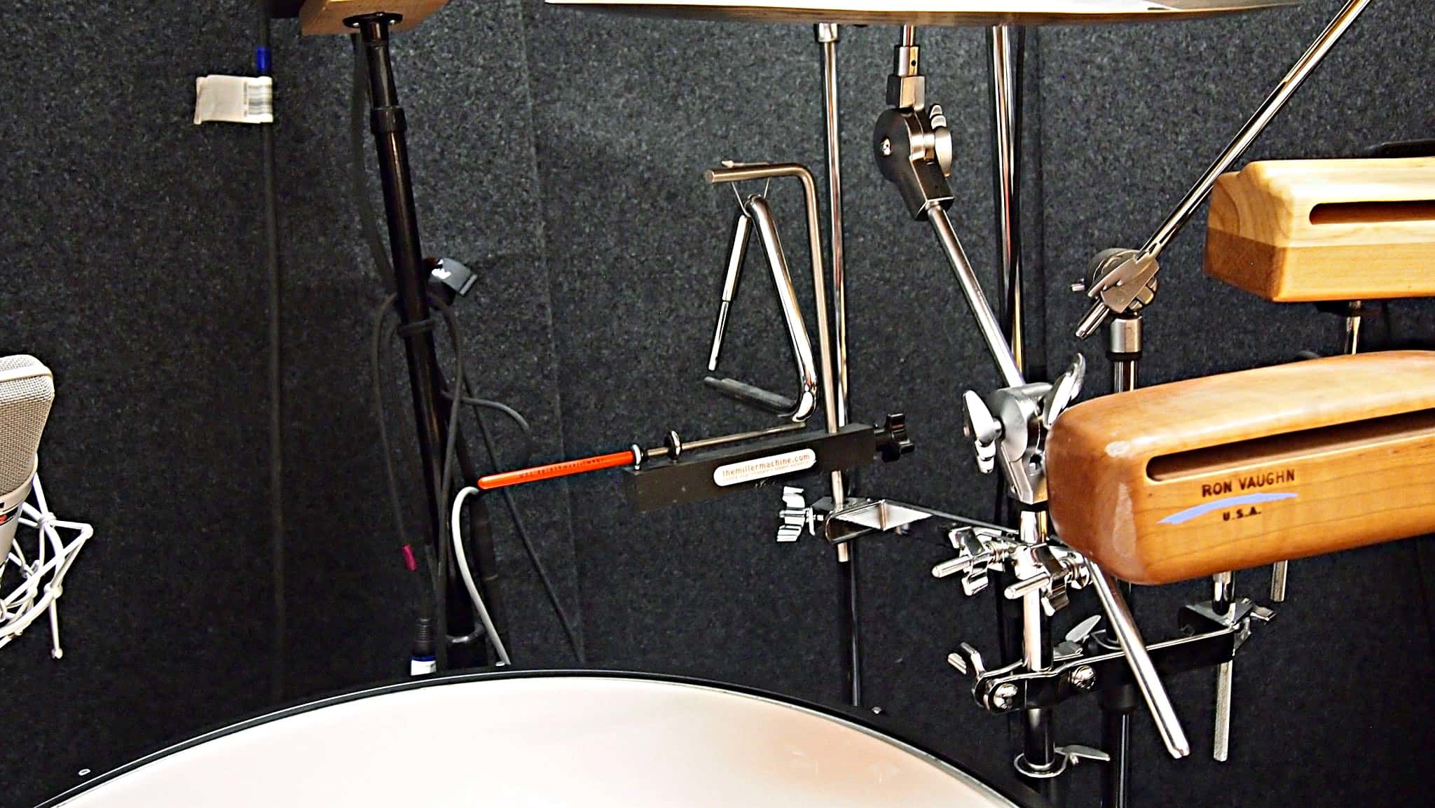 Andy Blanco’s percussion setup for the Broadway production of An American in Paris at The Palace Theatre in New York City.