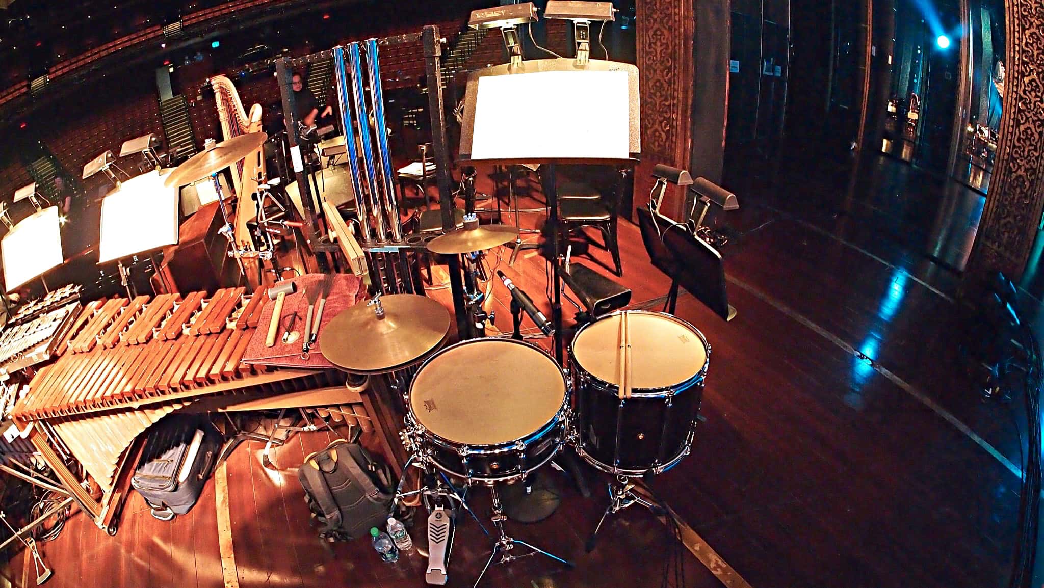 Billy Miller's setup for the Lincoln Center Benefit Concert of the Broadway show The Light In The Piazza.