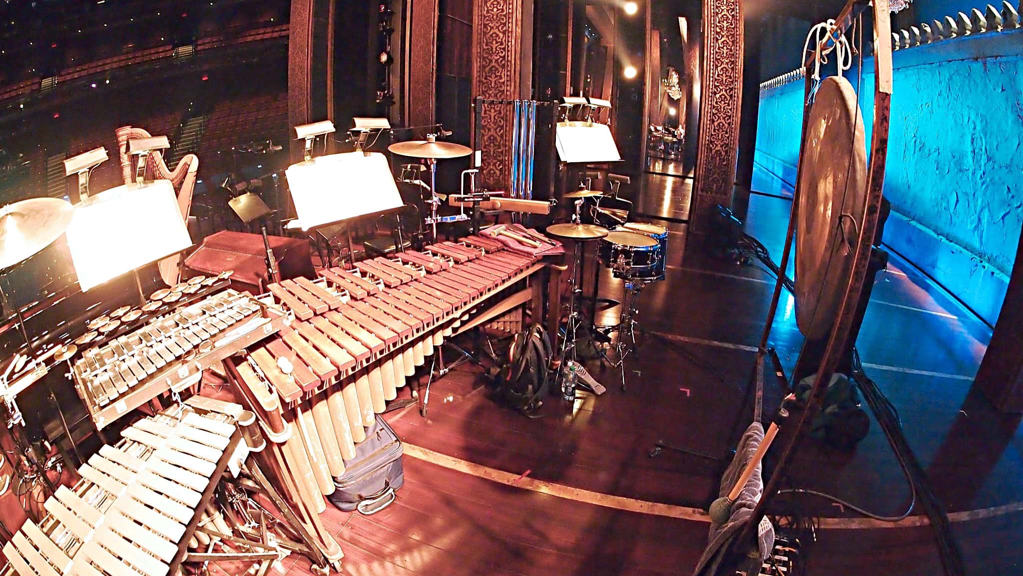 Billy Miller's setup for the Lincoln Center Benefit Concert of the Broadway show The Light In The Piazza.