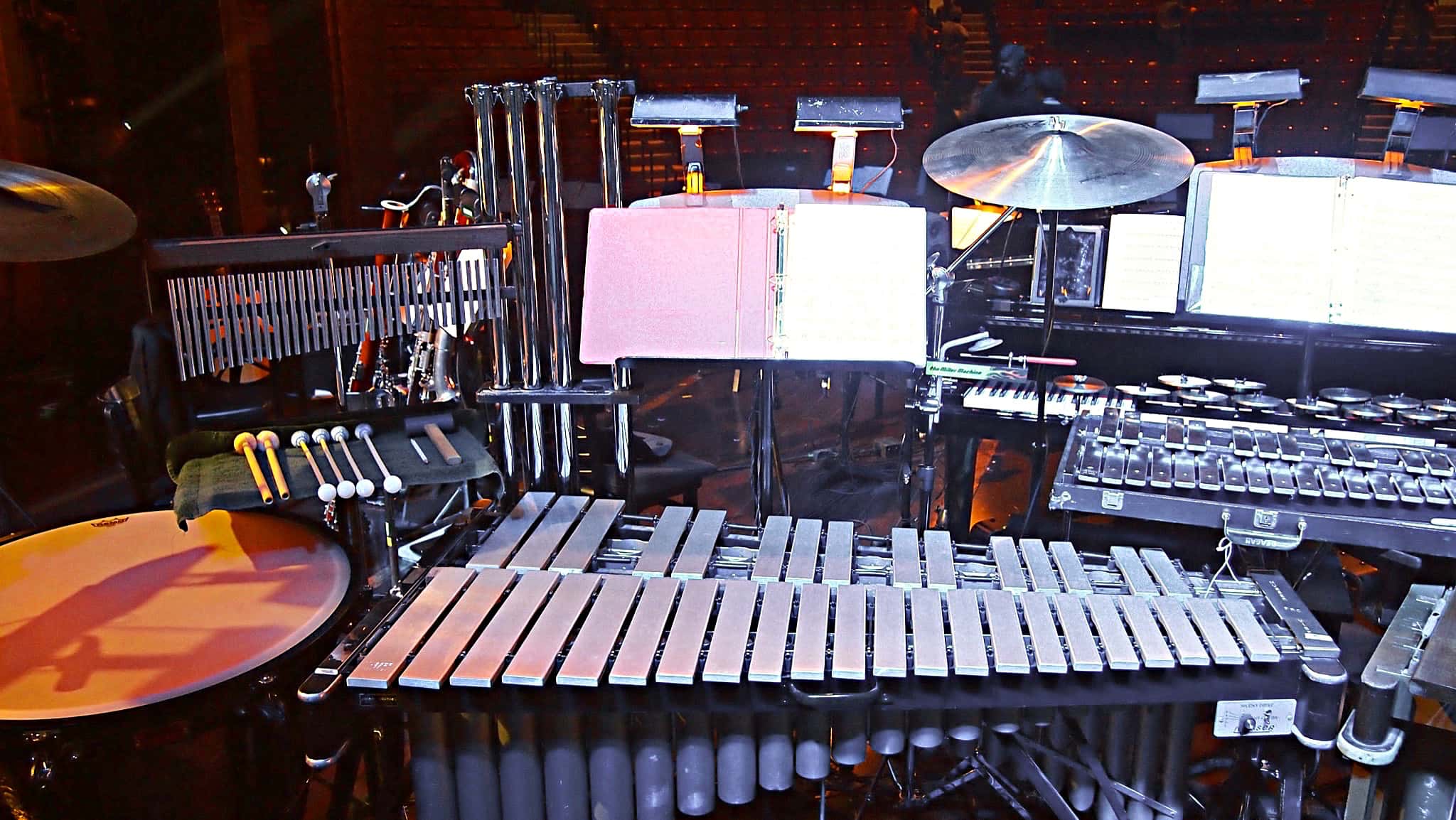 Billy Miller's setup for the Lincoln Center Benefit Concert of the Broadway show The Light In The Piazza.