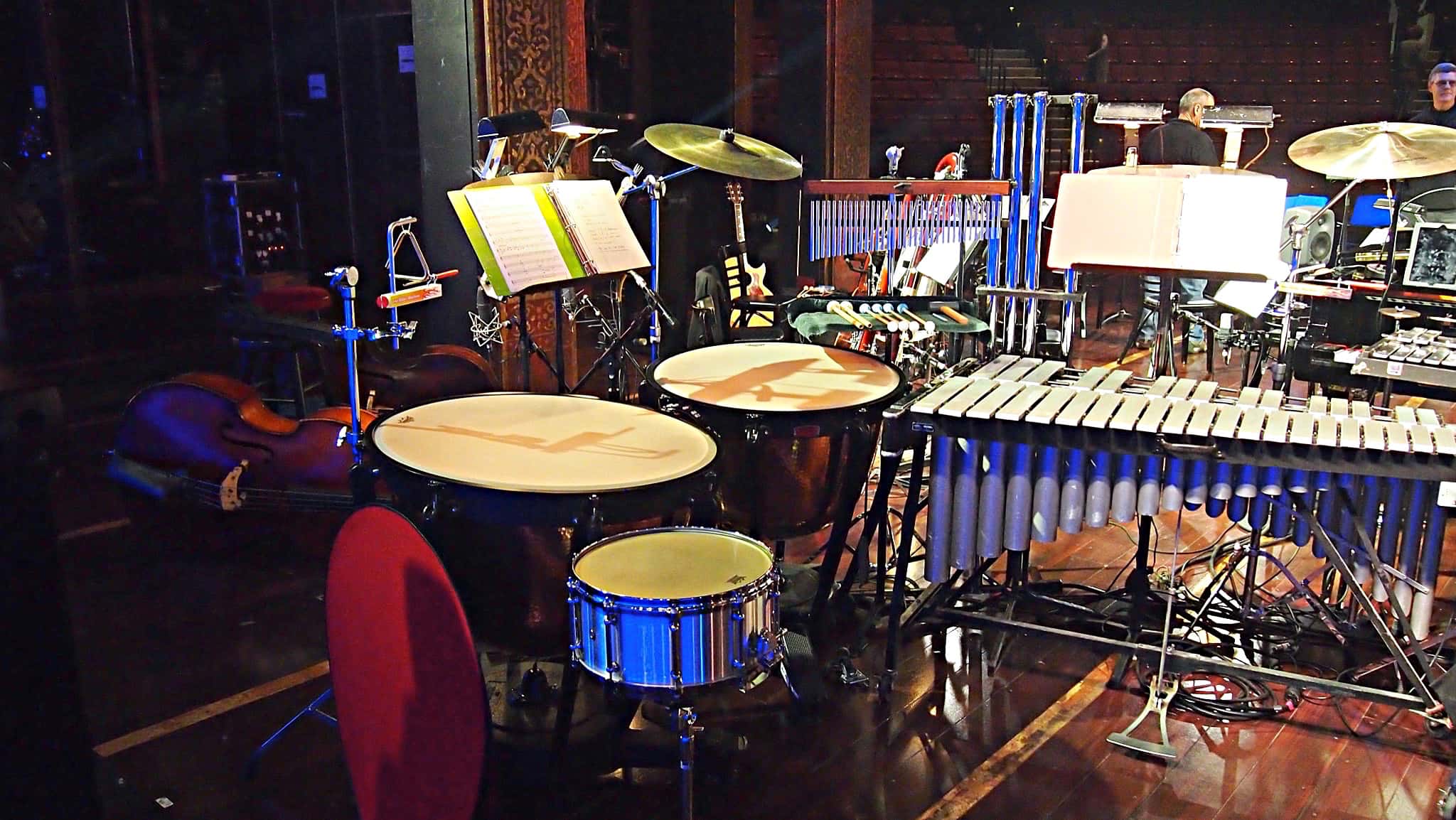 Billy Miller's setup for the Lincoln Center Benefit Concert of the Broadway show The Light In The Piazza.