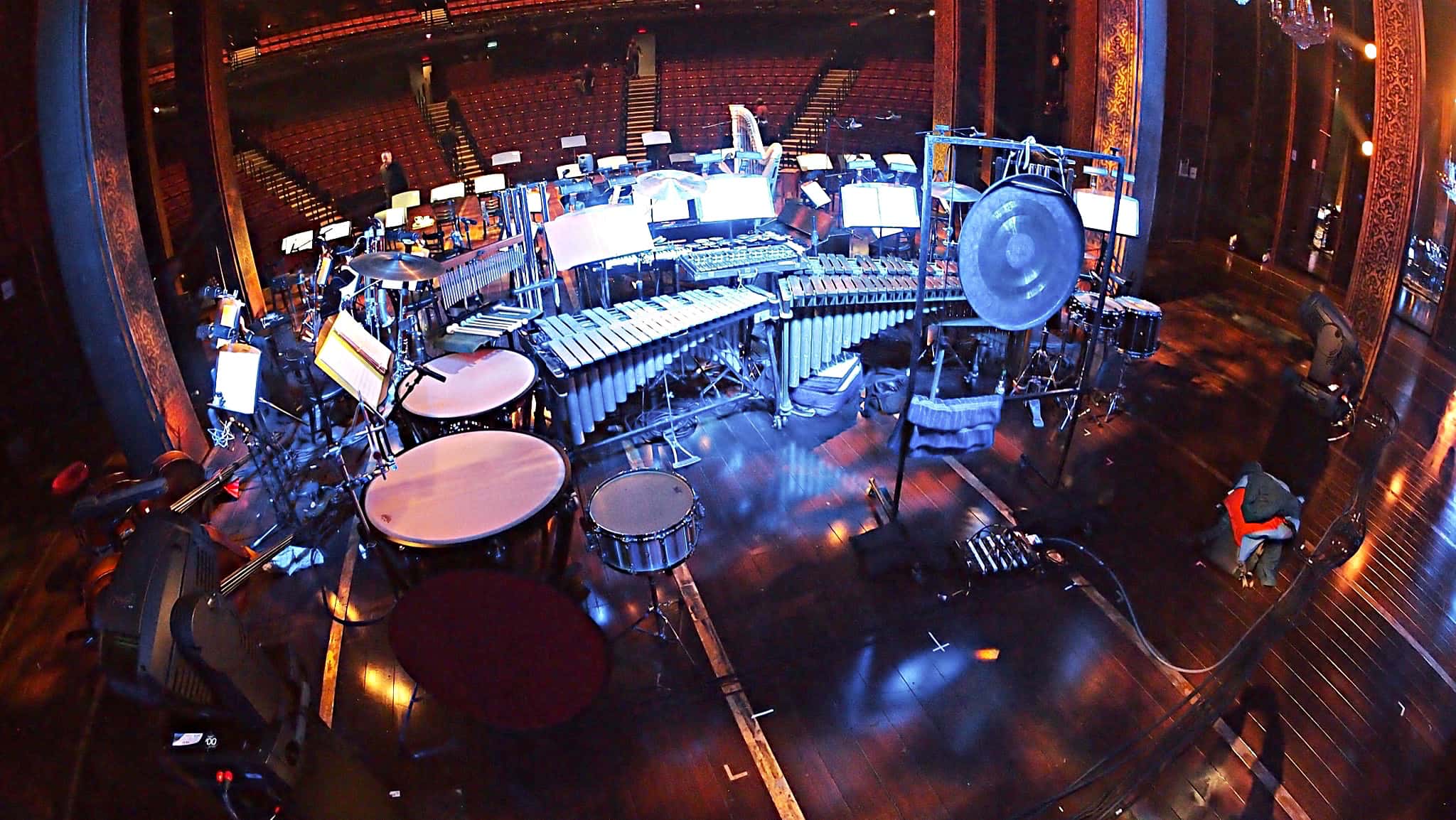 Billy Miller's setup for the Lincoln Center Benefit Concert of the Broadway show The Light In The Piazza.