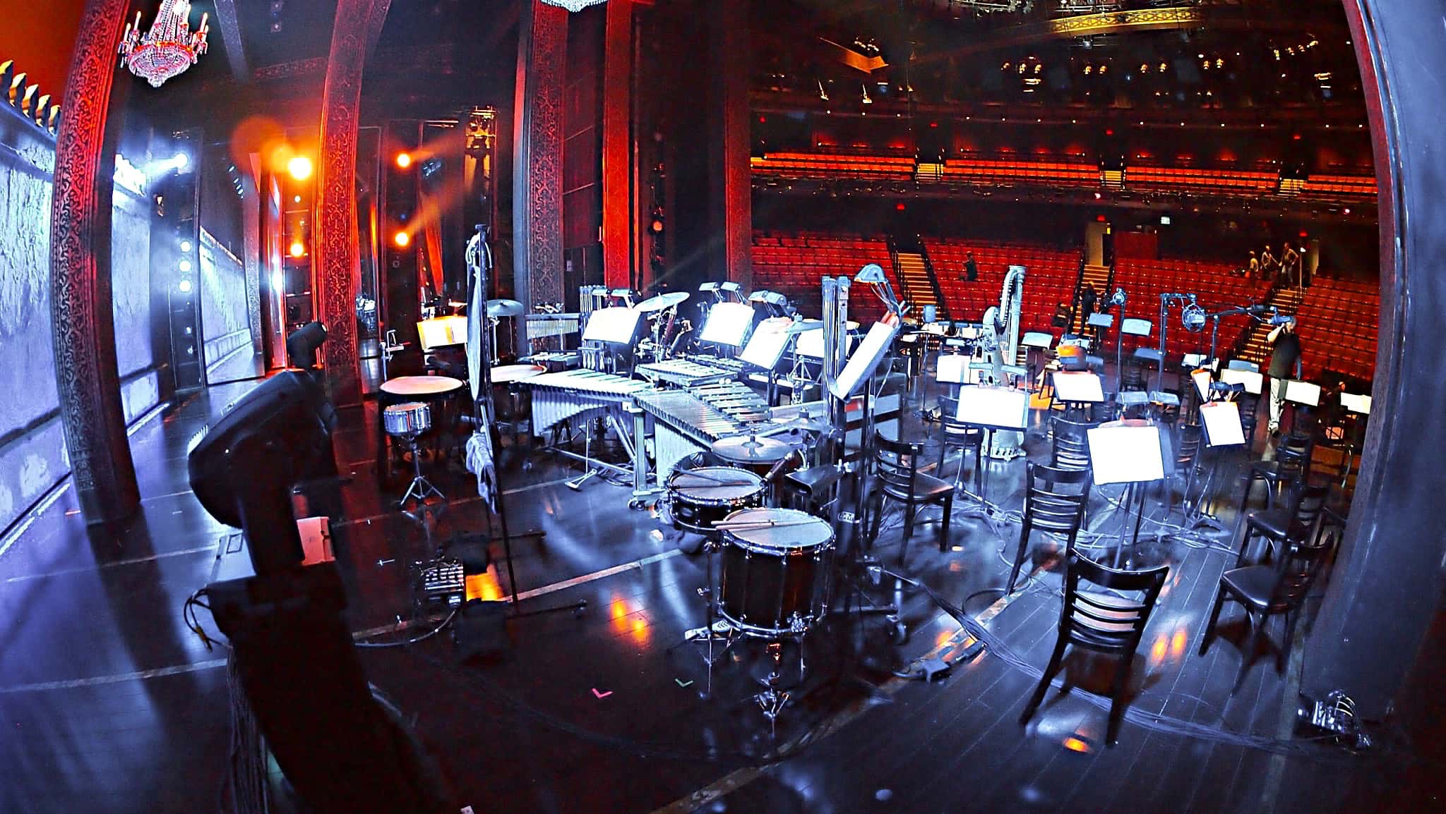 Billy Miller's setup for the Lincoln Center Benefit Concert of the Broadway show The Light In The Piazza.