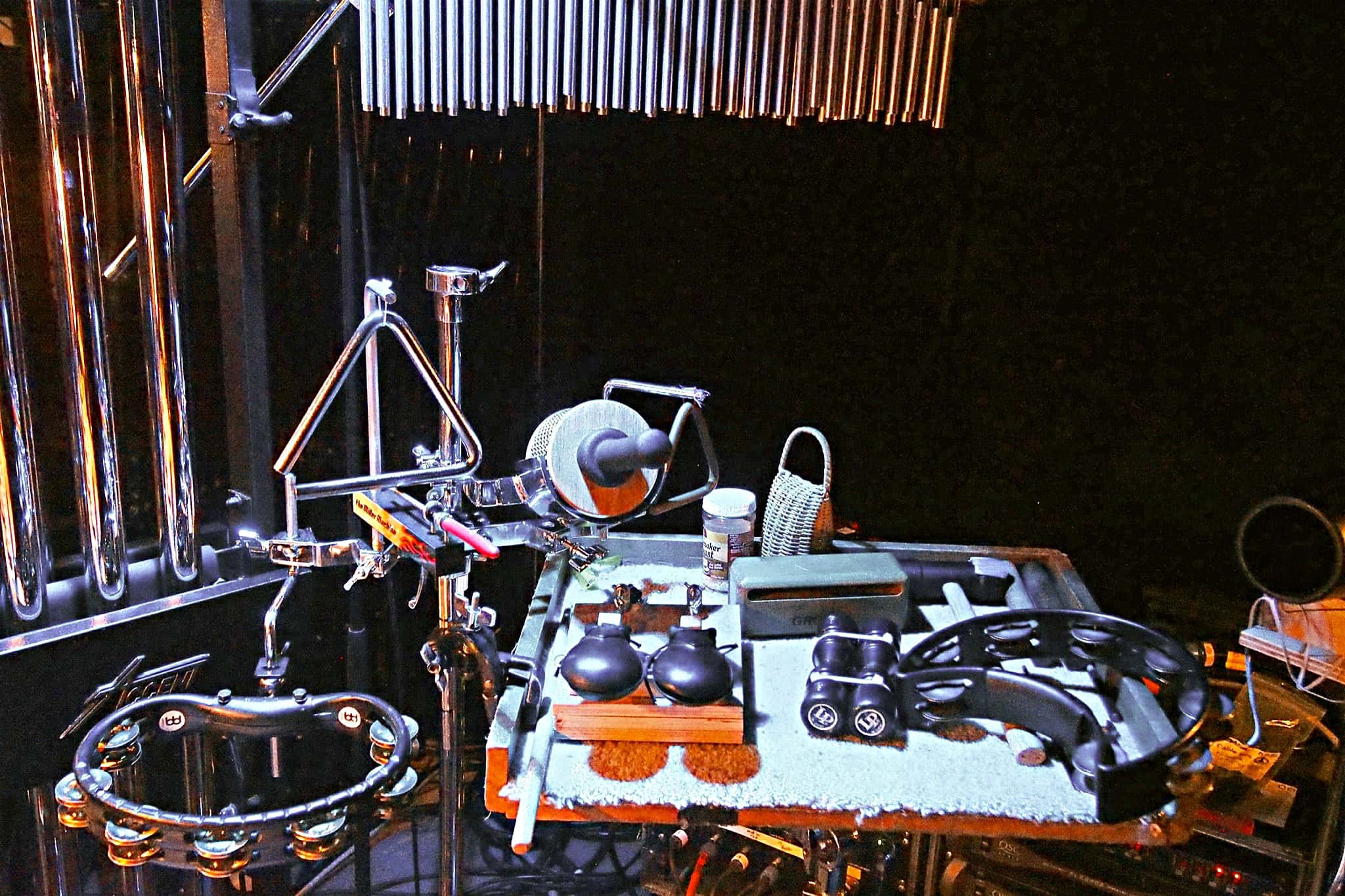 Craig Given's percussion setup for Hairspray at the Isaac Theatre Royal in Christchurch, New Zealand, for Showbiz Christchurch.